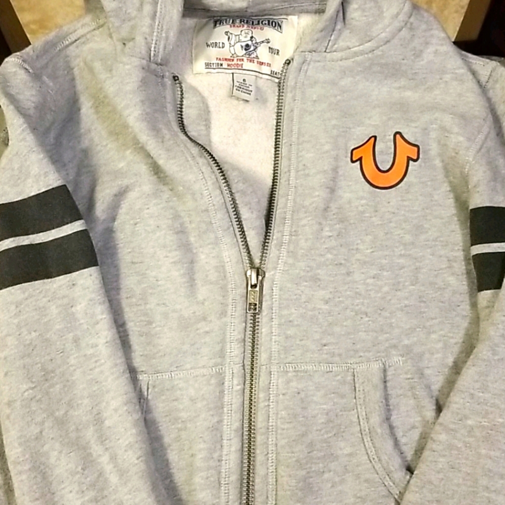 True religion zip up sweatshirt